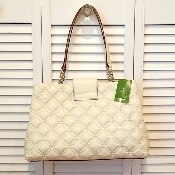 Kate Spade Elena Astor Court Shoulder Bag Stone - Picture 2 of 7